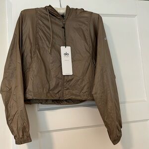 NWT ALO Yoga Sprinter Jacket in Tan (S)